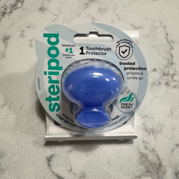 Steripod Toothbrush Protector Cover‎ Fresh Scent Blue Travel - Picture 1 of 3